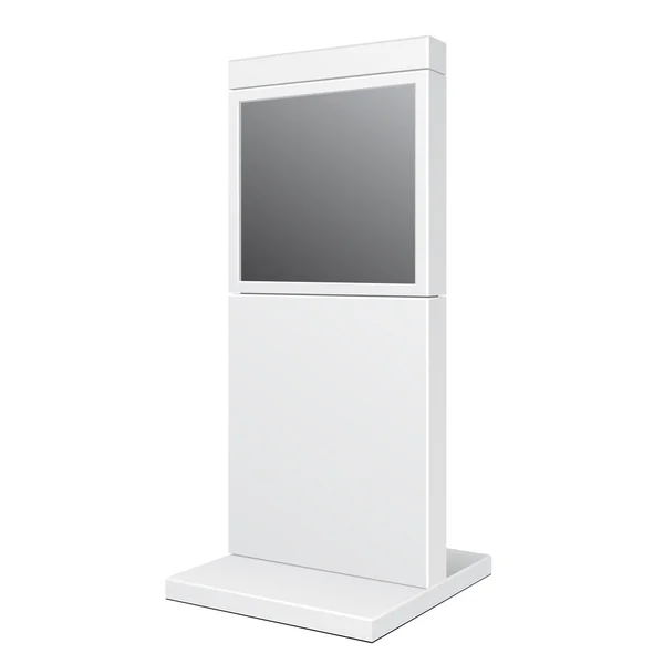 Outdoor pos poi city light box werbung stand banner schilddisplay, werbung. Illustration isoliert auf weißem Hintergrund. Vektor eps10 — Stockvektor