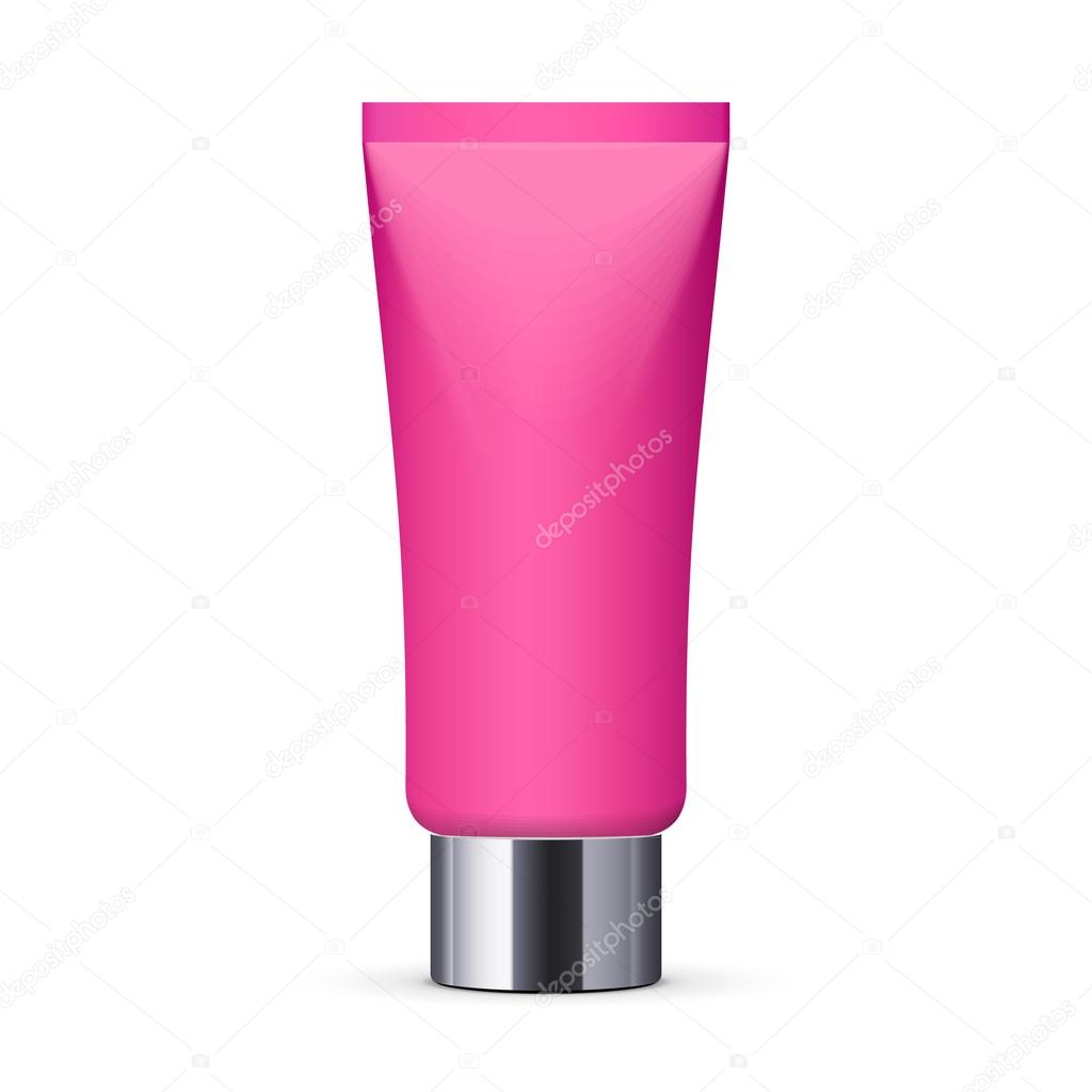 Pink Long Clean Tube Of Cream