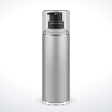 Gri tıraş köpük Aerosol sprey Metal tasarımınız için 3d şişe yapabilmek hazır. Ürün Ambalaj