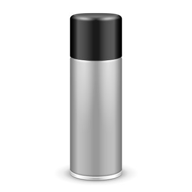 Gri Aerosol sprey Metal şişe kapağı kapağı ile Can: Boya, Graffiti, Deodorant