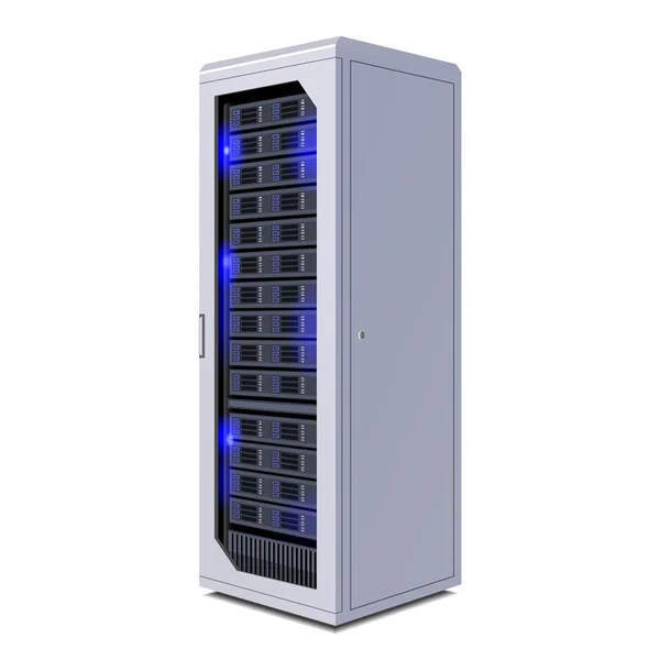 Telecommunication Racks, Server, Hardwares, Internet Data Center. Illustration Isolated On White Background. Vector EPS10 — Stok Vektör