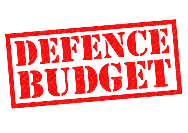 DEFENCE BUDGET Rubber Stamp — Stock Photo, Image