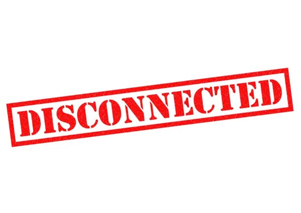 DISCONNECTED Rubber Stamp — Stock Photo, Image