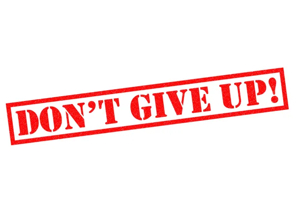 DON'T GIVE UP! Rubber Stamp — Stock Photo, Image