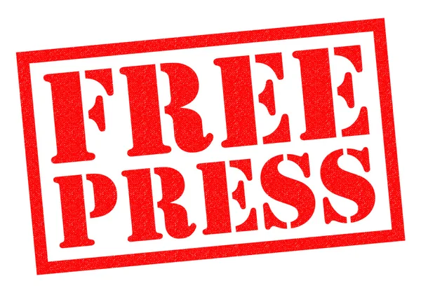 FREE PRESS Rubber Stamp — Stock Photo, Image