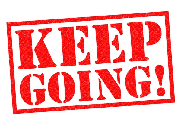 KEEP GOING! Rubber Stamp — Stock Photo, Image