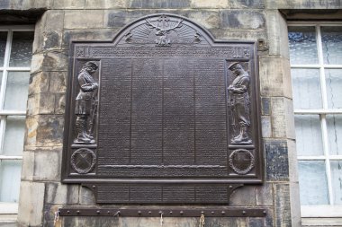 Canongate Dünya Savaşı bir anıt Edinburgh