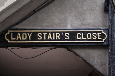 Lady Stairs Close in Edinburgh clipart