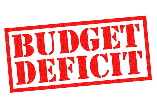 BUDGET DEFICIT Rubber Stamp — Stock Photo, Image