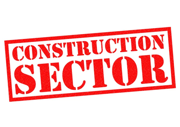 CONSTRUCTION SECTOR Rubber Stamp — Stock Photo, Image