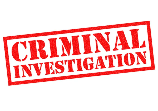 CRIMINAL INVESTIGATION Rubber Stamp — Stock Photo, Image