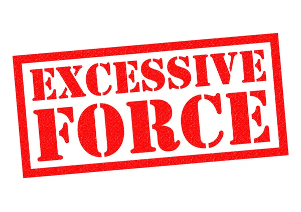 EXCESSIVE FORCE Rubber Stamp — Stock Photo, Image