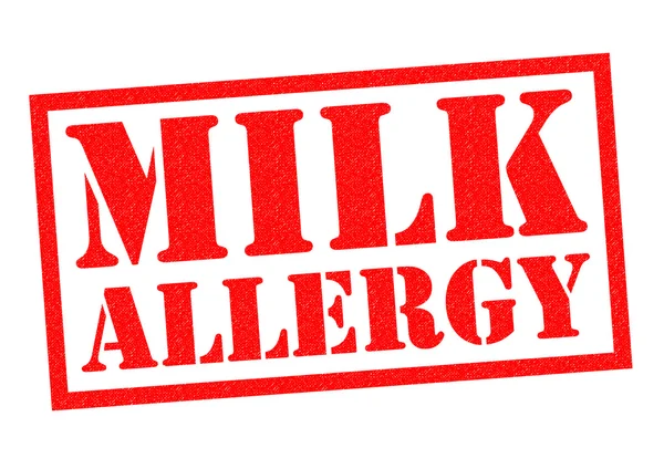 MILK ALLERGY Rubber Stamp — Stock Photo, Image