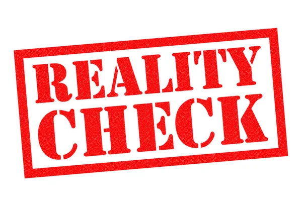 Reality-Check-Stempel — Stockfoto