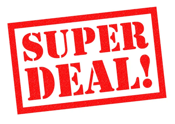 Super-Deal! Gummistempel — Stockfoto