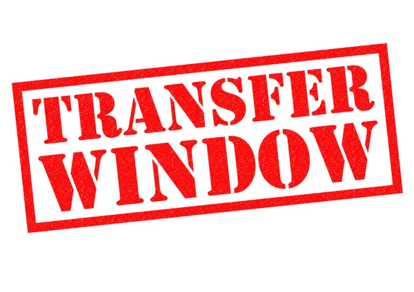 Sello de goma TRANSFER WINDOW — Foto de Stock