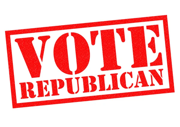 Ψηφοφορία Ρεπουμπλικάνων καουτσούκ σφραγίδα — Φωτογραφία Αρχείου