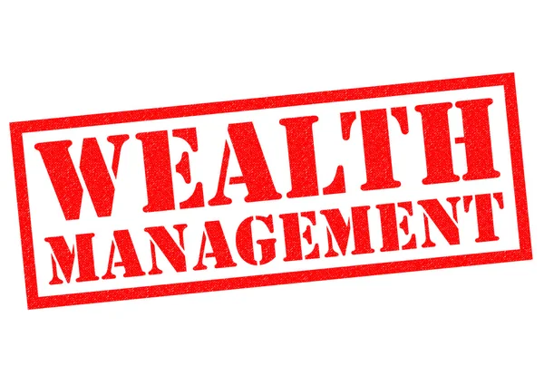 WEALTH MANAGEMENT Rubber Stamp — Stock Photo, Image