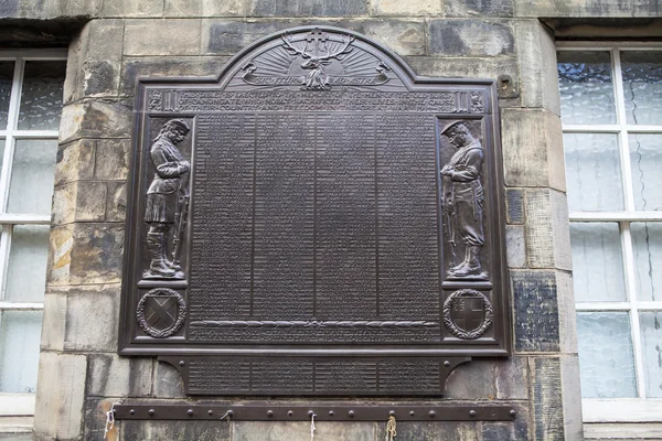 Canongate World War One Memorial Edinburgh-ban — Stock Fotó