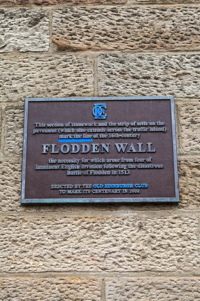 弗洛墙牌匾在爱丁堡 — 图库照片
