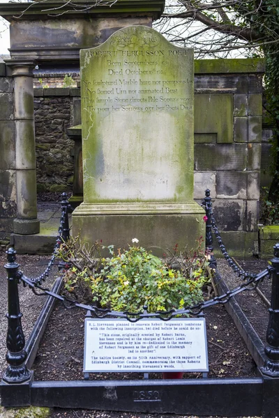 Grave of Robert Fergusson in Edinburgh — Stock Photo, Image