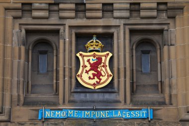 Aslan yaygın Crest adlı Edinburgh Castle