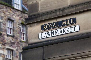 Royal Mile üzerinde Lawnmarket
