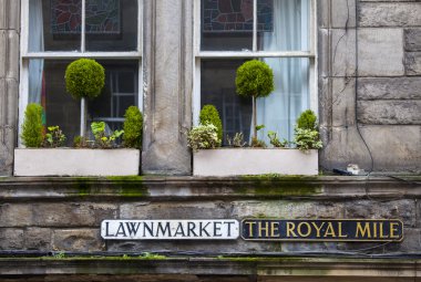 Royal Mile üzerinde Lawnmarket