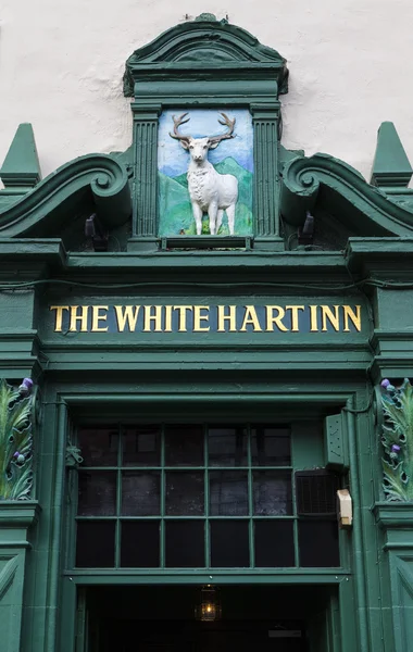 White Hart Inn Pub w Edynburgu — Zdjęcie stockowe