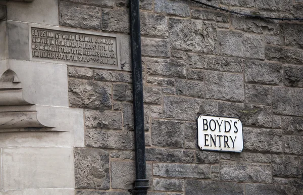 Boyds Eintrag in edinburgh — Stockfoto