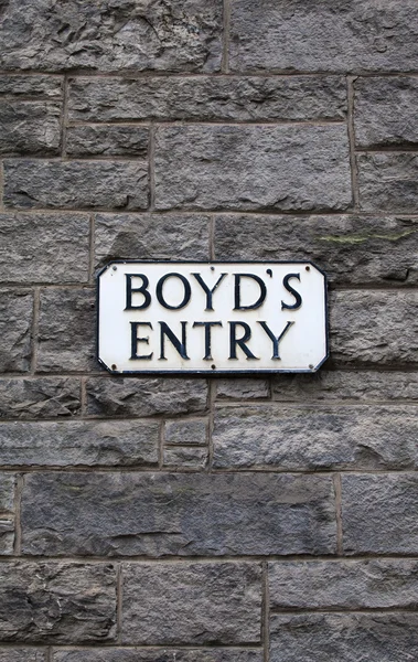 Entrada de Boyds em Edimburgo — Fotografia de Stock