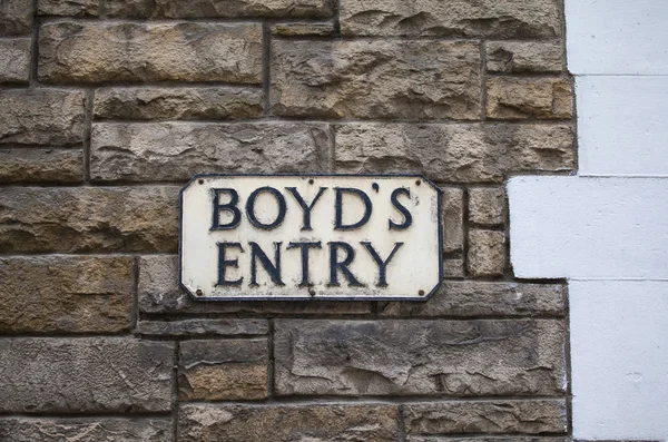 Entrada de Boyds em Edimburgo — Fotografia de Stock