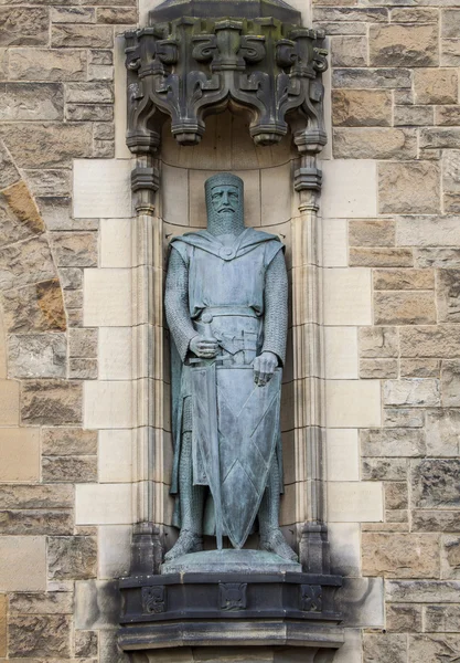 Estatua de Sir William Wallace en el Castillo de Edimburgo — Foto de Stock