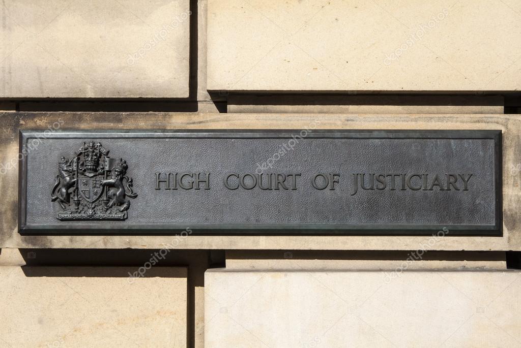 EDINBURGH, SCOTLAND - MARCH 10TH 2016: The High Court of Justiciary in the City of Edinburgh, on 10th March 2016.  It is also known as the Supreme Criminal Court of Scotland.