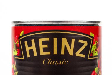 Bir teneke logosuna Heinz