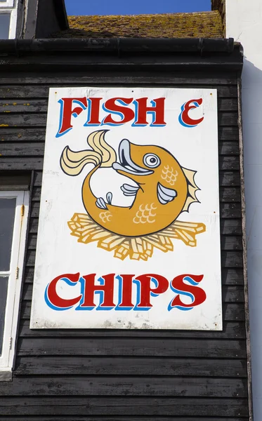 Poisson et chips — Photo