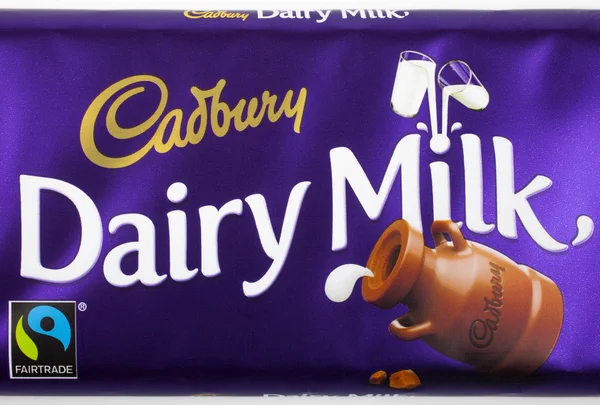 Cadbury mleczarnia mleko Chocolate Bar — Zdjęcie stockowe