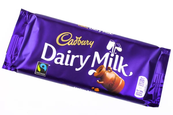 Cadbury Dairy Milk Chocolate Bar — Stock Photo, Image