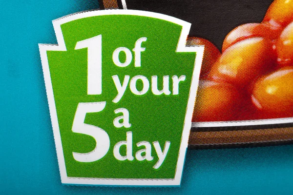 1 Twój 5 dziennie — Zdjęcie stockowe
