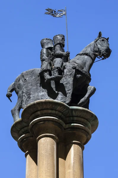 在伦敦骑士圣堂武士雕像 — 图库照片
