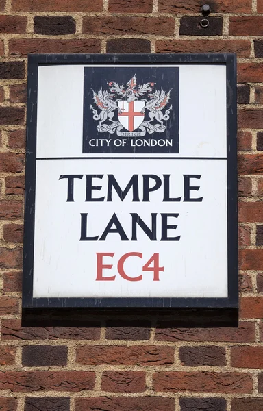 Temple Lane à Londres — Photo