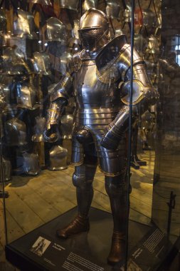 King Henry VIIIs suit of Armour at the Tower of London clipart