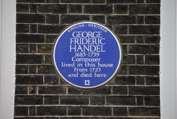 George Frideric Handel plak Londra'da