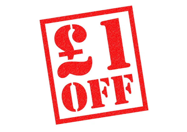 Lastik damgası kapalı 1 Pound