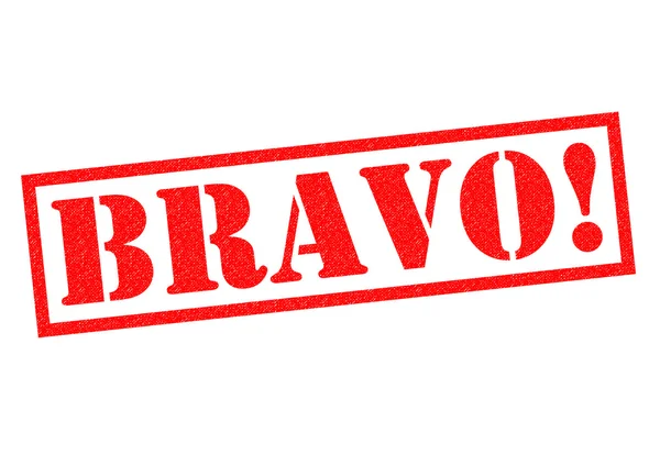 BRAVO! Rubber Stamp — Stock Photo, Image
