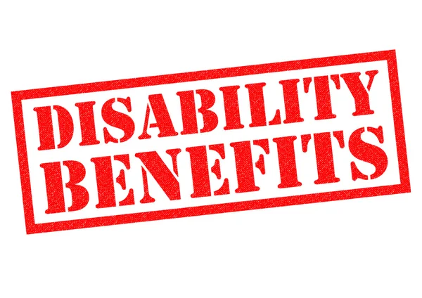 DISABILITY BENEFITS Rubber Stamp — Stock Photo, Image