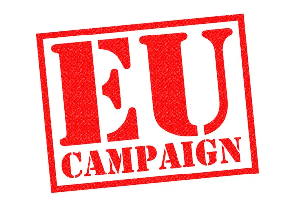 EU CAMPAIGN Rubber Stamp — Stock Photo, Image