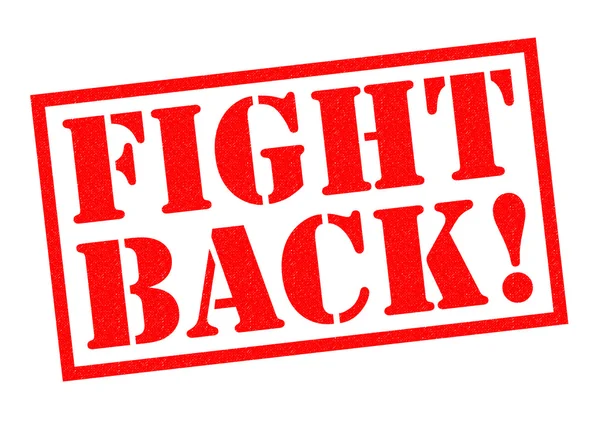 FIGHT BACK! Rubber Stamp — Stock Photo, Image