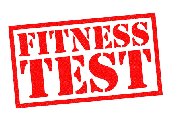 Fitness Test Rubberstempel — Stockfoto