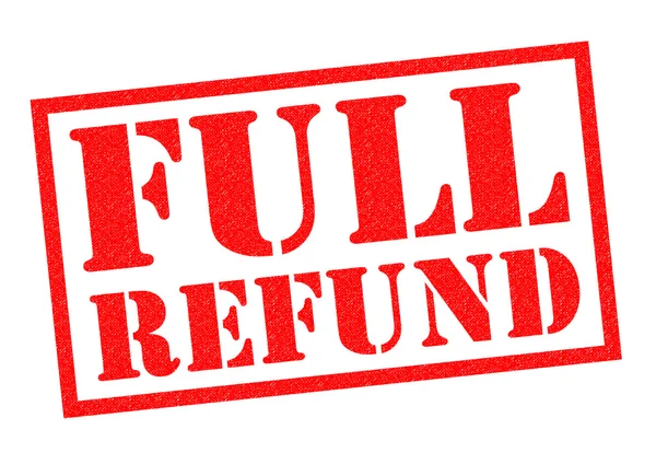 FULL REFUND Rubber Stamp — Stock Photo, Image
